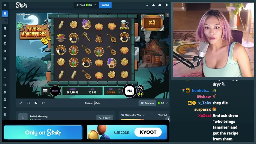 kyootbot playing Slots & Casino - Live Casino Stream
