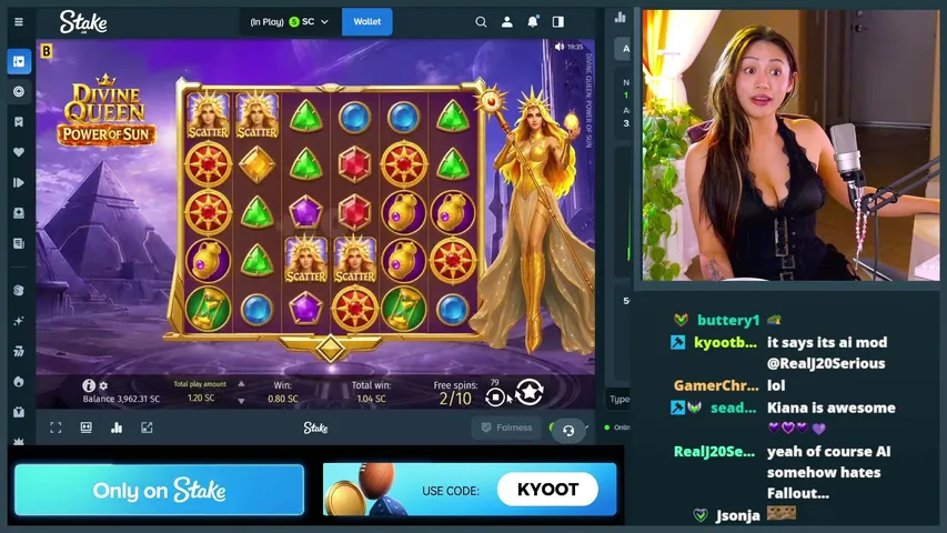 kyootbot playing Slots & Casino - Live Casino Stream