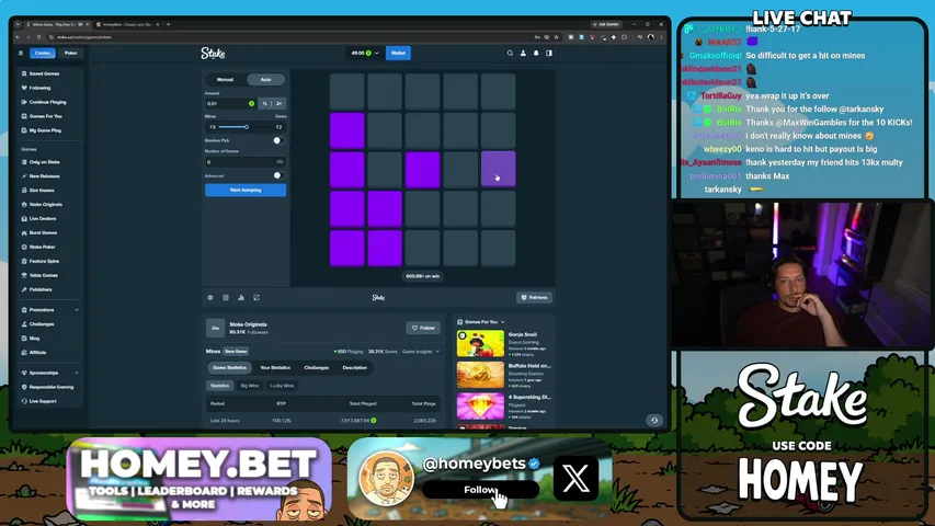homeybets playing Slots & Casino - Live Casino Stream