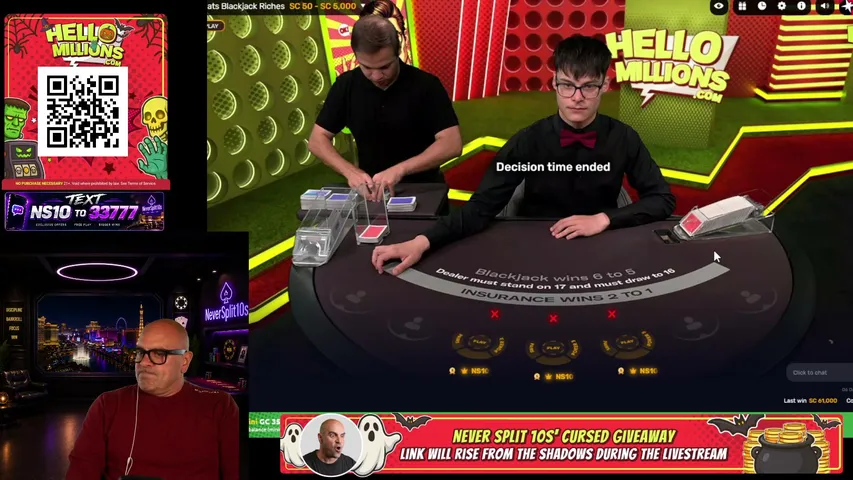 neversplit10s-mrblackjack playing Slots & Casino - Live Casino Stream
