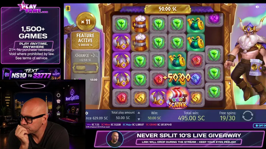 neversplit10s-mrblackjack playing Slots & Casino - Live Casino Stream
