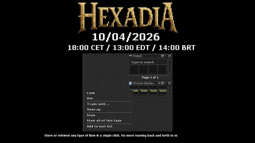 Hexadia.online - 10/04/2026 18:00 CET / 13:00 EDT / 14:00 BRT | Mid-Rate | Classic Map + QoL | Classic 8.0 PVP | www.dsc.gg/hexadia