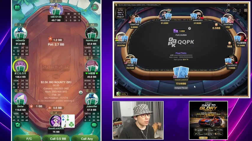 GoodLuck2US playing Poker - Live Casino Stream