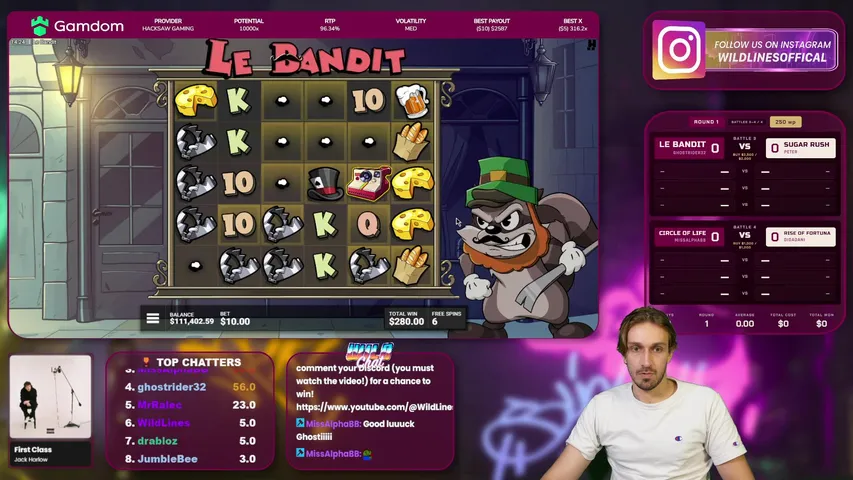 TUESDAY RUN | TOP CHATTERS $300 | $5K WAGER LEADERBOARD (WILDLINES.GG) | GAMDOM