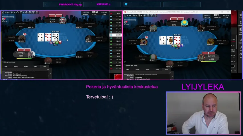lyijyleka playing Poker - Live Casino Stream