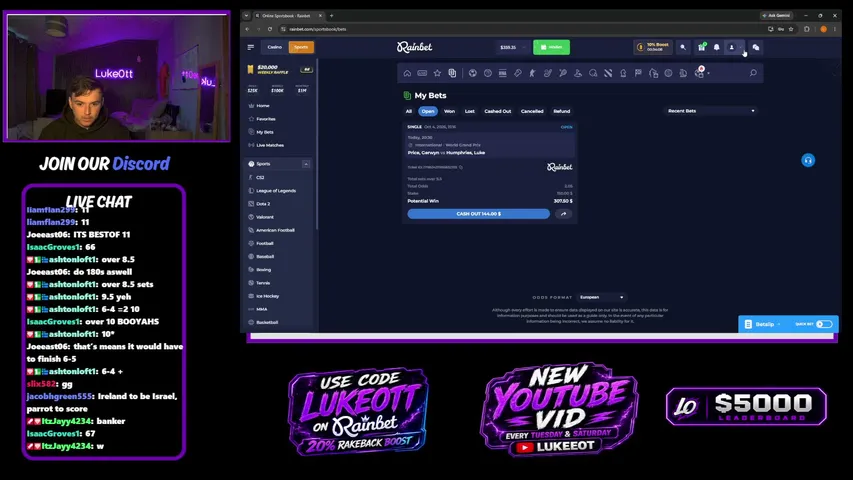 luke0tt playing Slots & Casino - Live Casino Stream