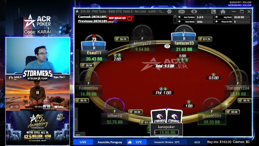 karaipoker playing Poker - Live Casino Stream