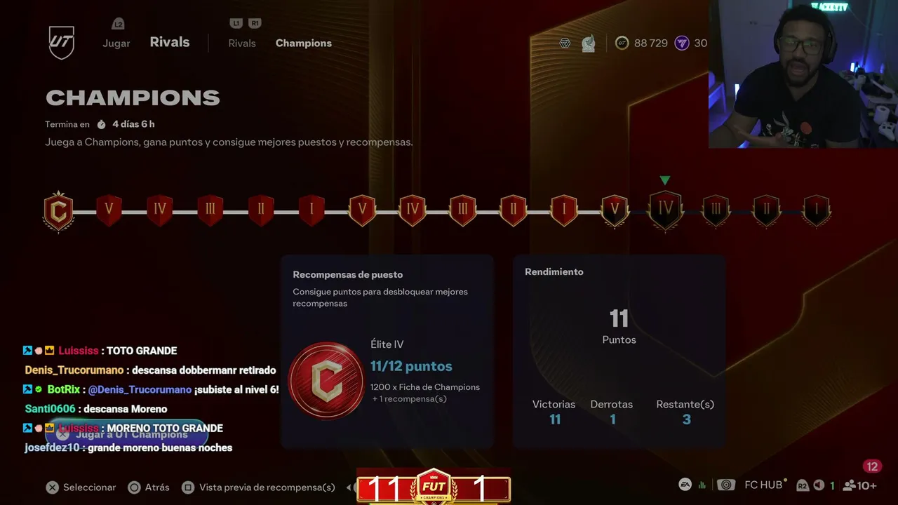FUTCHAMPIONS EN  MI CUENTA ¿FINAL DEL JUEGO ? LLEGO EL MORENO MAAAMI !!!