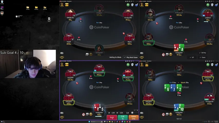 austinpoker playing Poker - Live Casino Stream