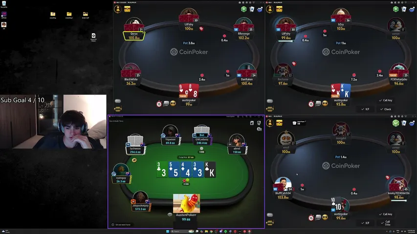austinpoker playing Poker - Live Casino Stream