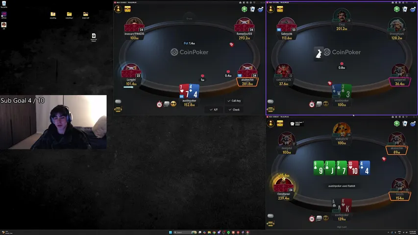 austinpoker playing Poker - Live Casino Stream