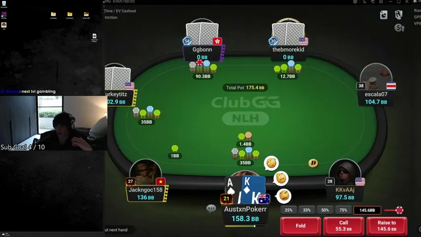 austinpoker playing Poker - Live Casino Stream