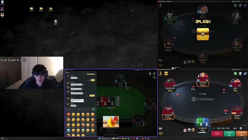 austinpoker playing Poker - Live Casino Stream