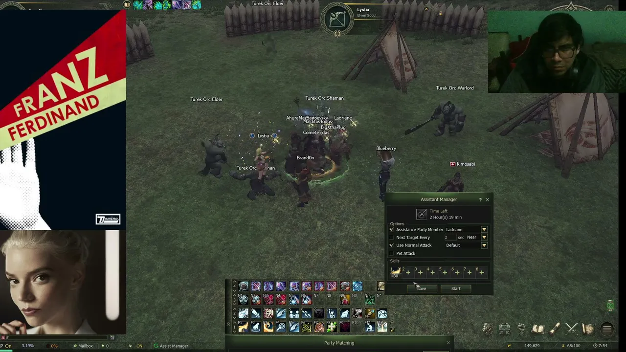 Me echaron del laburo. Ahora farmeo en LU4 a ver si llego a fin de mes. Camino a Bishop Main. Whisp Brand0n.