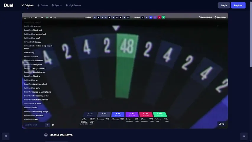 duel-roulette playing Slots & Casino - Live Casino Stream