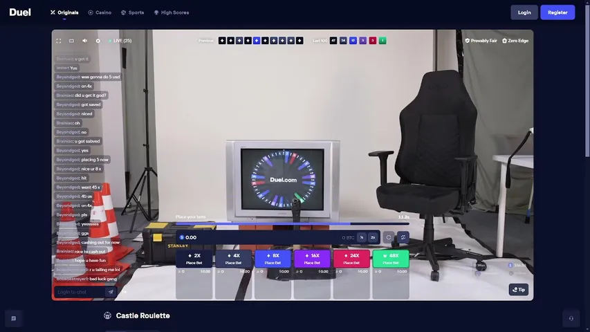 duel-roulette playing Slots & Casino - Live Casino Stream