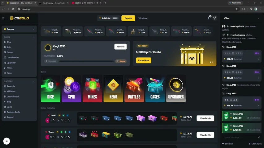 king playing Slots & Casino - Live Casino Stream