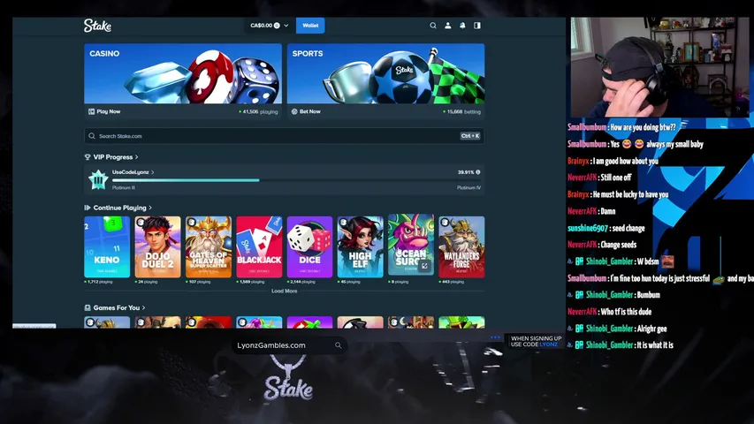 lyonz playing Slots & Casino - Live Casino Stream