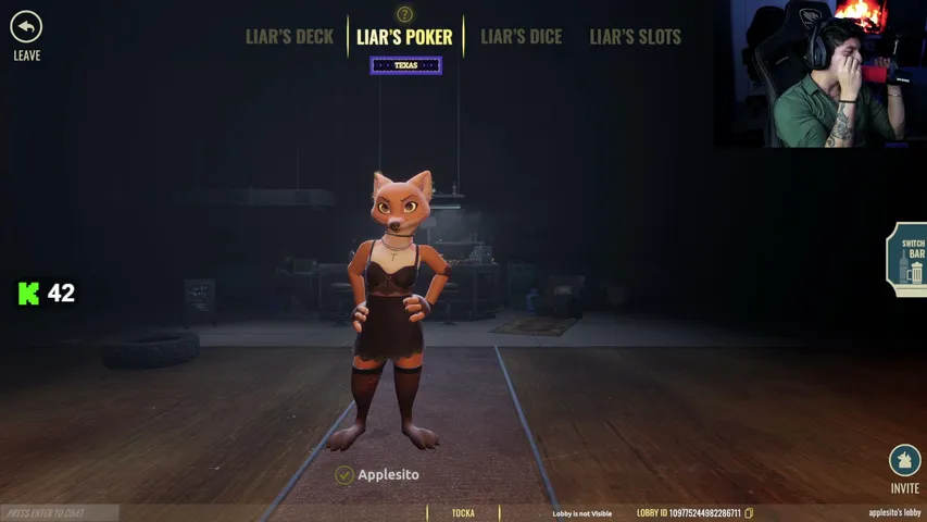 ApplesitoGG playing Liar's Bar - Live Casino Stream