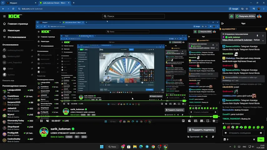 sarik-ludoman playing Slots & Casino - Live Casino Stream