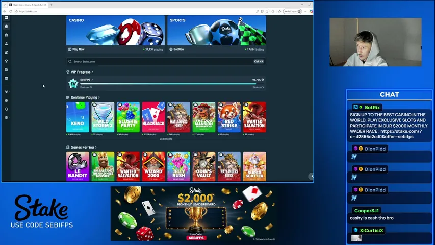 sebi playing Slots & Casino - Live Casino Stream