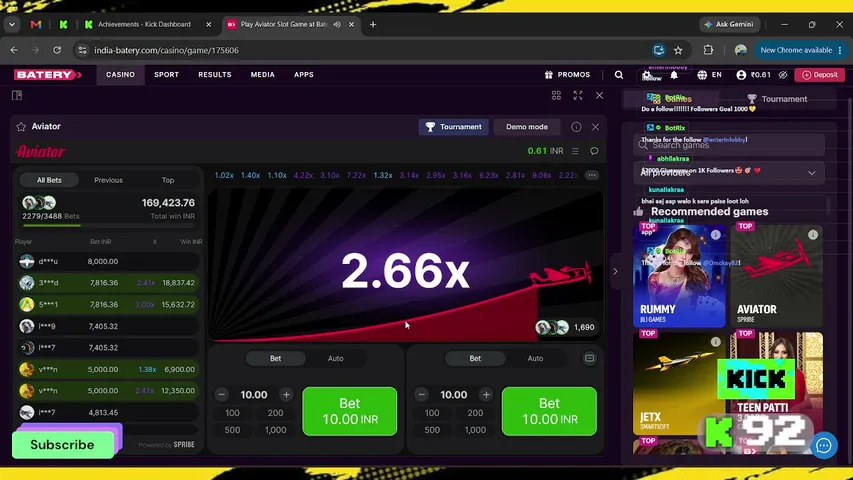 abhilakraa playing Slots & Casino - Live Casino Stream