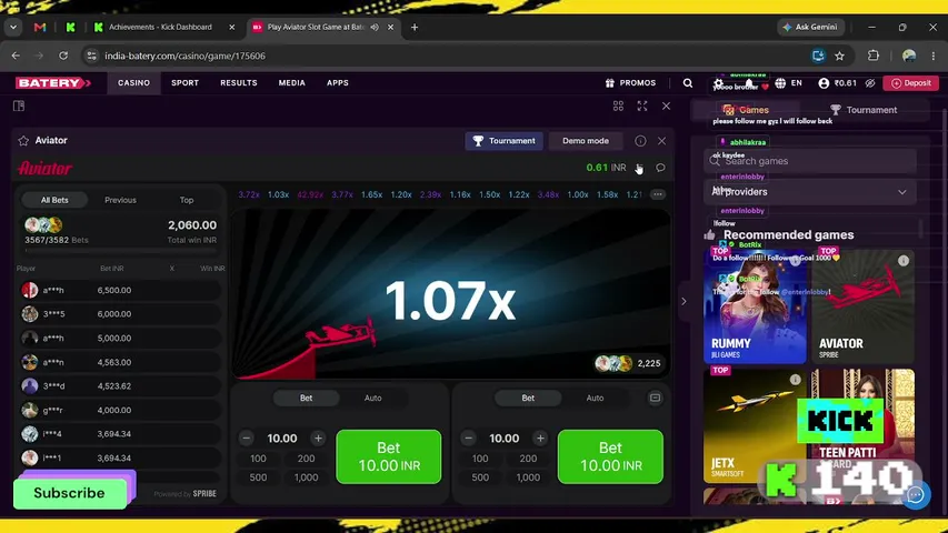 abhilakraa playing Slots & Casino - Live Casino Stream