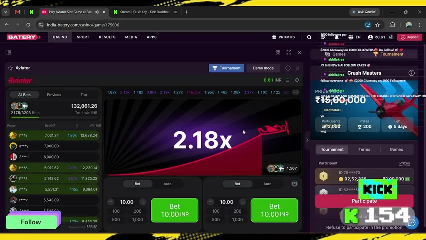 abhilakraa playing Slots & Casino - Live Casino Stream