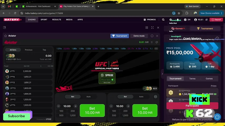 abhilakraa playing Slots & Casino - Live Casino Stream