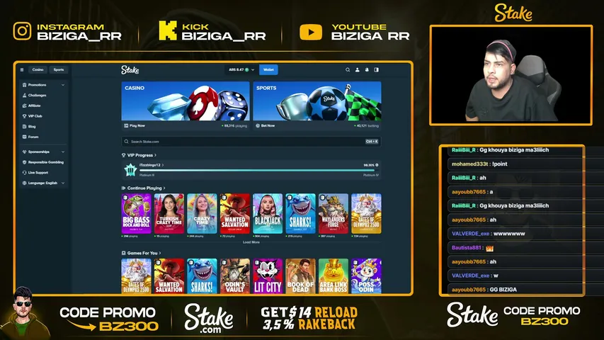 biziga_rr playing Slots & Casino - Live Casino Stream