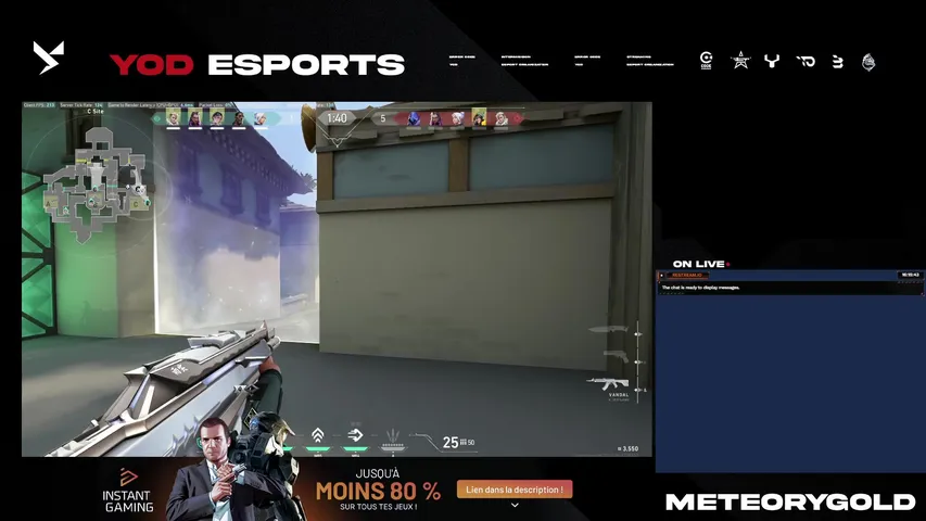📺🔴 MeteoryGold en Live  ! 🔥 Lien affilié avec Instant Gaming : https://bit.ly/YoDonIG