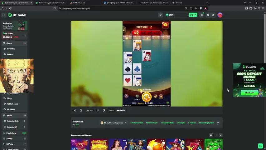 Itsmebackstab playing Slots & Casino - Live Casino Stream