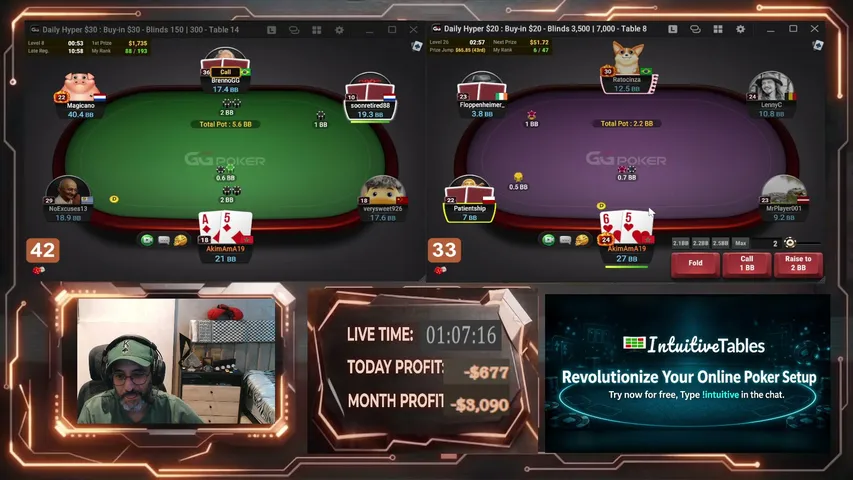 Poker_Bdarija playing Poker - Live Casino Stream