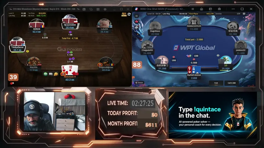 Poker_Bdarija playing Poker - Live Casino Stream