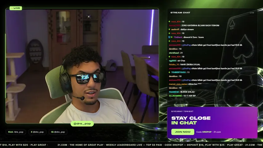 drepop playing Slots & Casino - Live Casino Stream