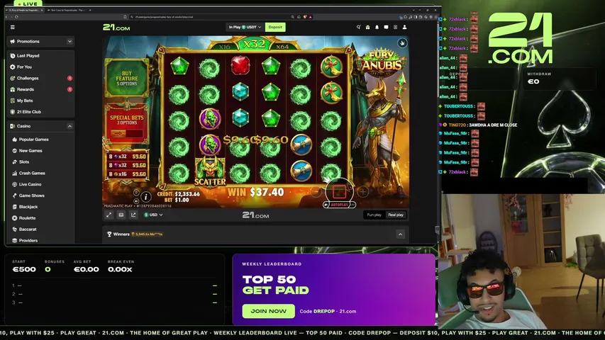 drepop playing Slots & Casino - Live Casino Stream