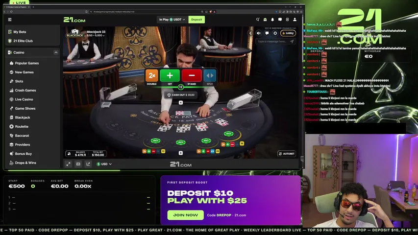 drepop playing Slots & Casino - Live Casino Stream