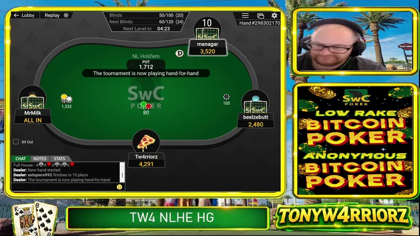 Saturday Morning HG's on SwC Poker !swc !discord ***Win Free Entries*** !keyword