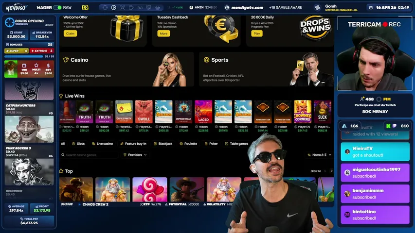 🔴 VASCO 👉 BONUS HUNT + BONUS BUY (RAW) | FREESPINS !TELEGRAM | !SITE | [+18]