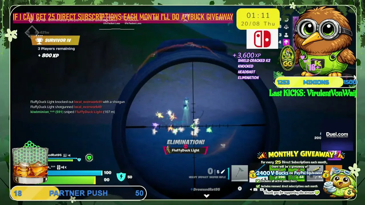 kiwiminion145 live