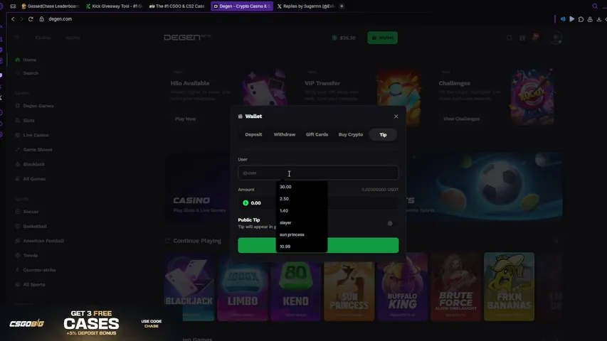 gassedchase playing Slots & Casino - Live Casino Stream
