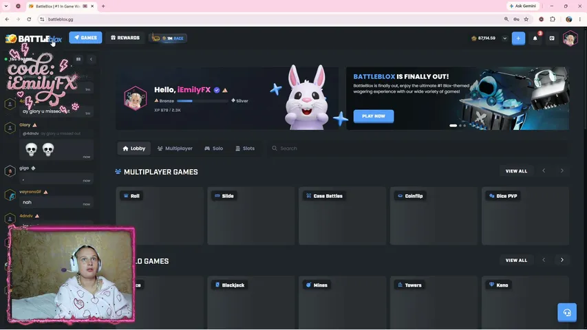 iemilyfx playing Slots & Casino - Live Casino Stream