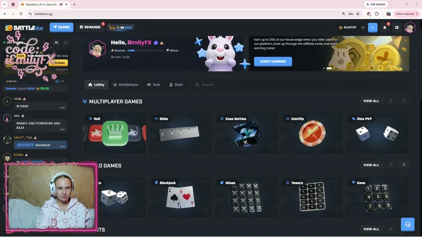iemilyfx playing Slots & Casino - Live Casino Stream