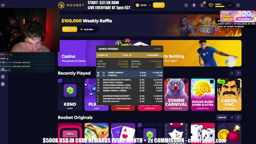 rydurz playing Slots & Casino - Live Casino Stream