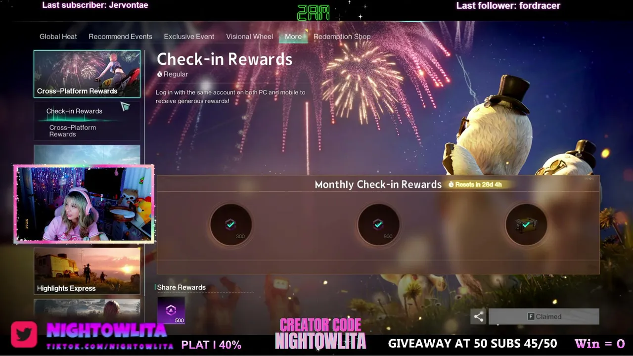 Night0wLita live