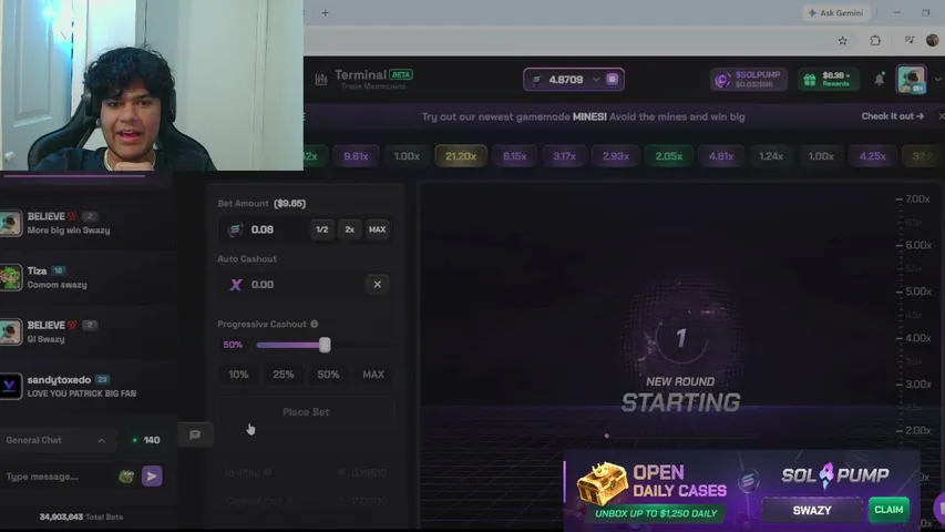 swazysol playing Slots & Casino - Live Casino Stream