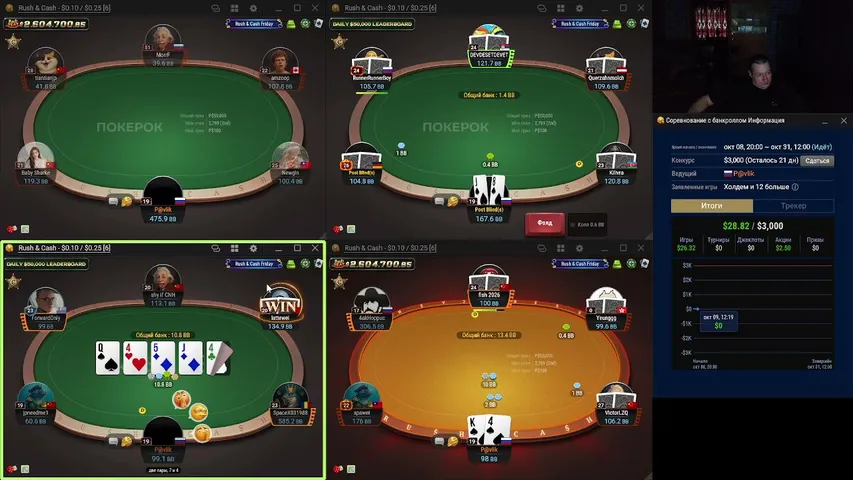 p-a-v-l-i-k playing Poker - Live Casino Stream
