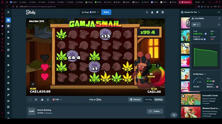 lisping playing Slots & Casino - Live Casino Stream