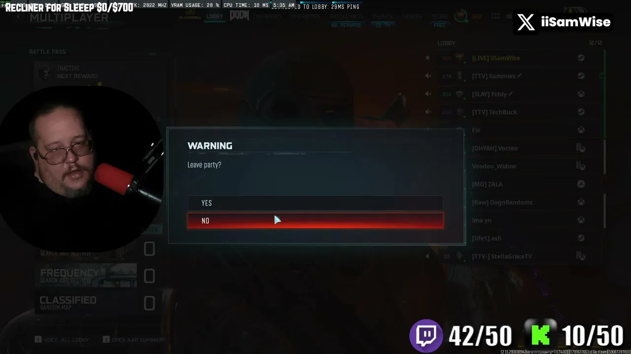 iiSamWise live stream