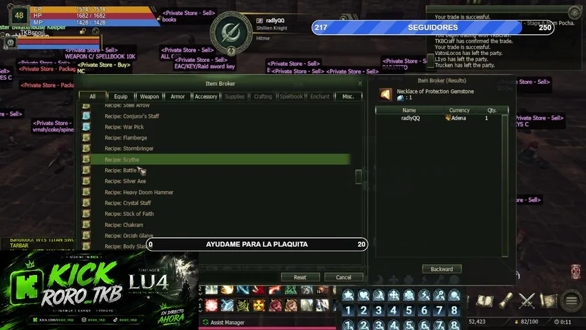 roro-tkb Lineage 2 stream image
